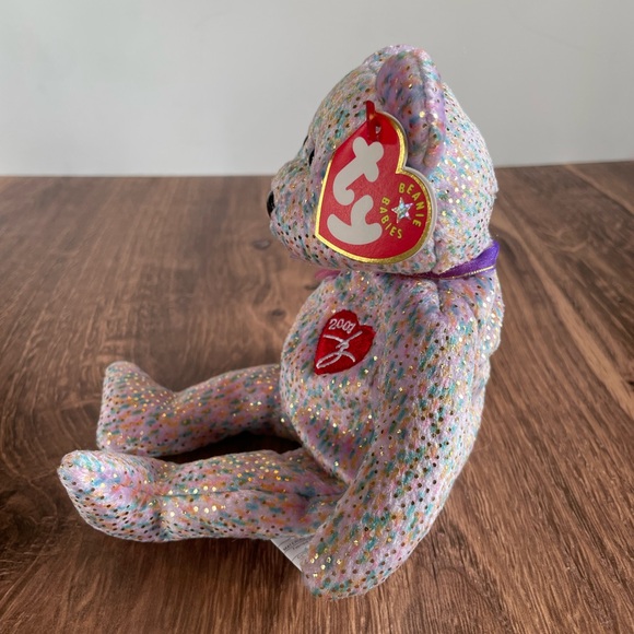 3 FOR $25. Authentic TY Beanie Babies 2001 Signature Bear, circa 2001 . NWT - Picture 2 of 3